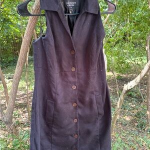 Laundry By Shelli Segal Black Textured Dress